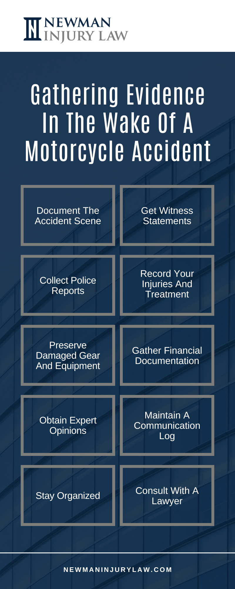 Gathering Evidence In The Wake Of A Motorcycle Accident Infographic